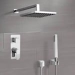 Remer SFH88 Chrome Shower System With Rain Shower Head and Hand Shower